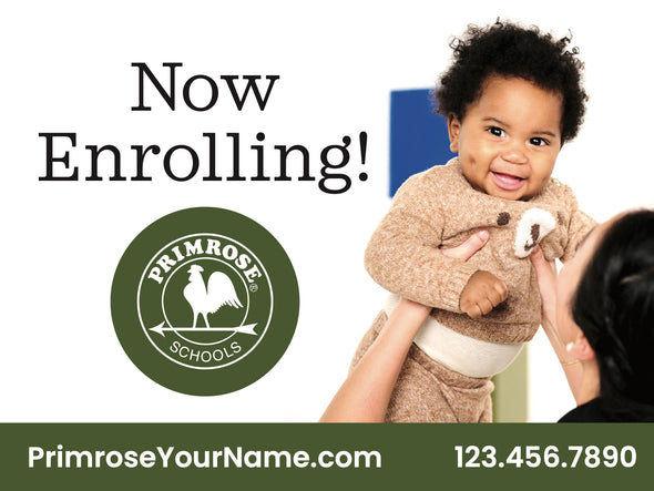 The Beginning of Something Big (Now Enrolling Yard Sign)