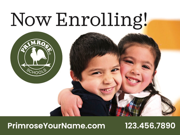 The Beginning of Something Big (Now Enrolling Yard Sign)