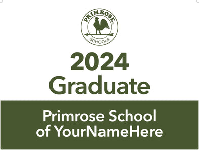 2024 Graduation Single-Sided Yard Sign WITHOUT Photo