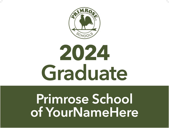 2024 Graduation Single-Sided Yard Sign WITHOUT Photo