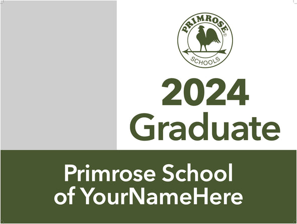 2024 Graduation Single-Sided Yard Sign WITH Photo