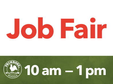 Job Fair Yard Sign with Time