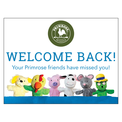 Welcome Back! Yard Sign