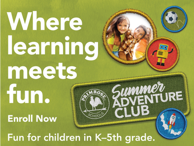 Summer Adventure Club Now Enrolling Yard Sign ("Meets Fun")