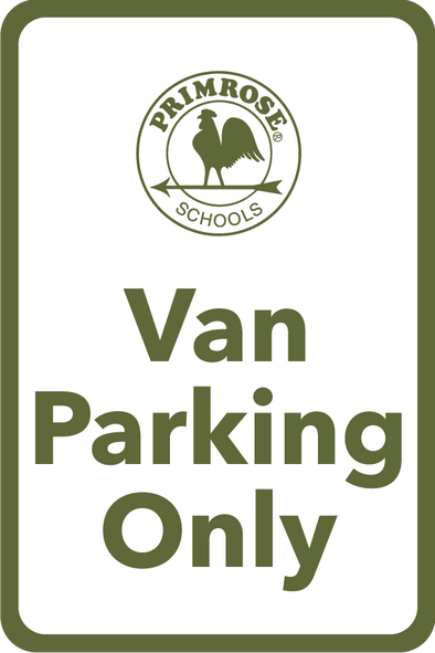 Van Parking Only Sign