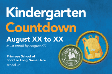 Kindergarten Countdown Yard Sign