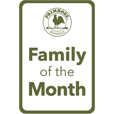 Family Of The Month Parking Sign