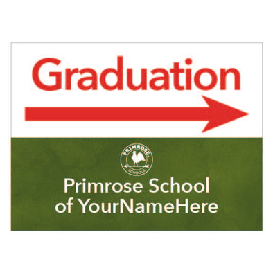 Graduation Right Directional Yard Sign