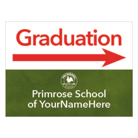 Graduation Right Directional Yard Sign