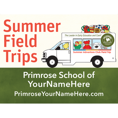 Summer Field Trips Yard Sign