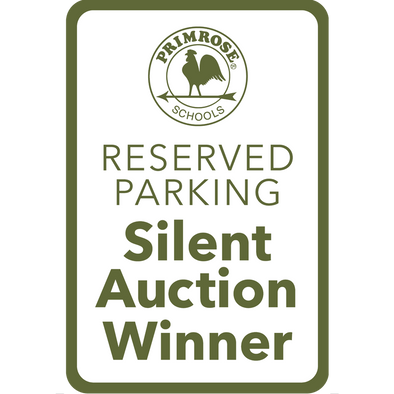 Reserved Silent Auction Winner Parking Sign